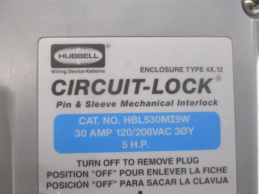 HUBBELL HBL530MI9W 120/208VAC 30A UNMP