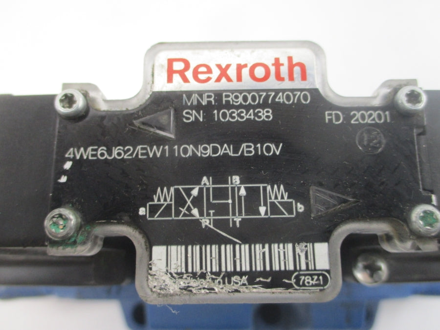 REXROTH H-4WEH25J64/6EW110N9ETDAL/B10D3V R901288021 110/120V NSNP