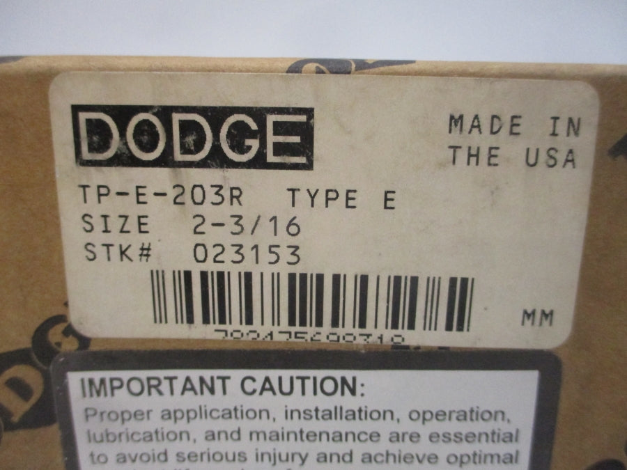 DODGE 023153 TP-E-203R 2-3/16" NSFS