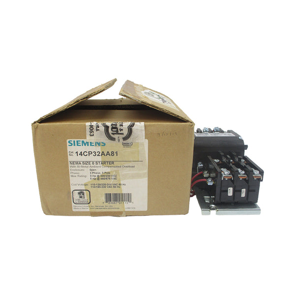 SIEMENS 14CP32AA81 SER. C 110-120/220-240VAC 18A NSMP