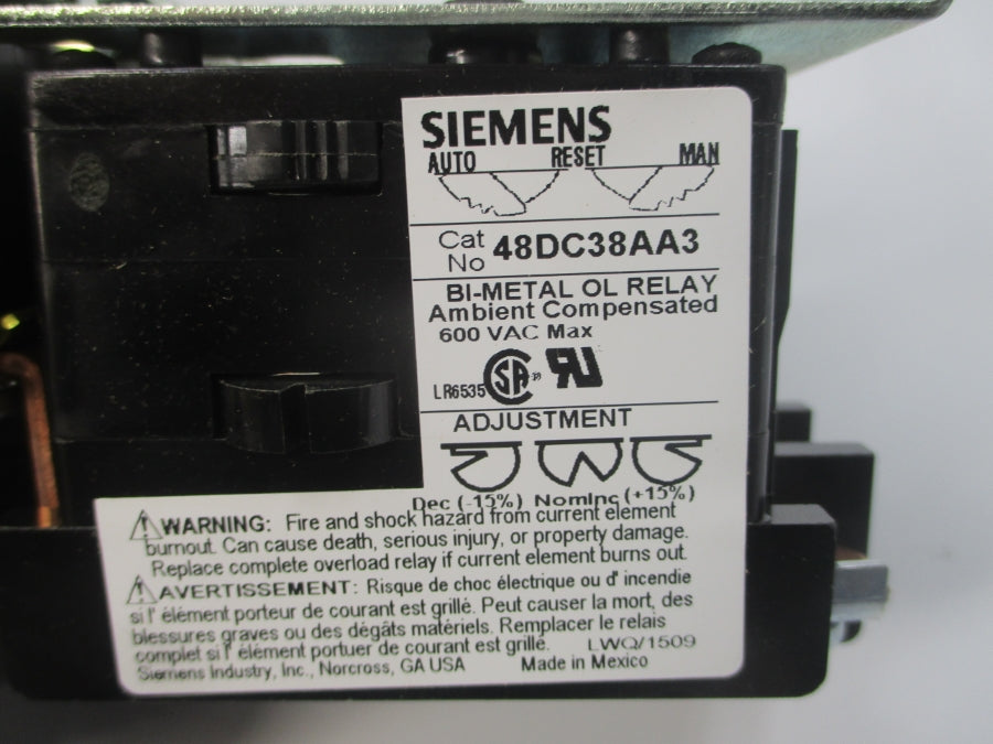 SIEMENS 14CP32AA81 SER. C 110-120/220-240VAC 18A NSMP