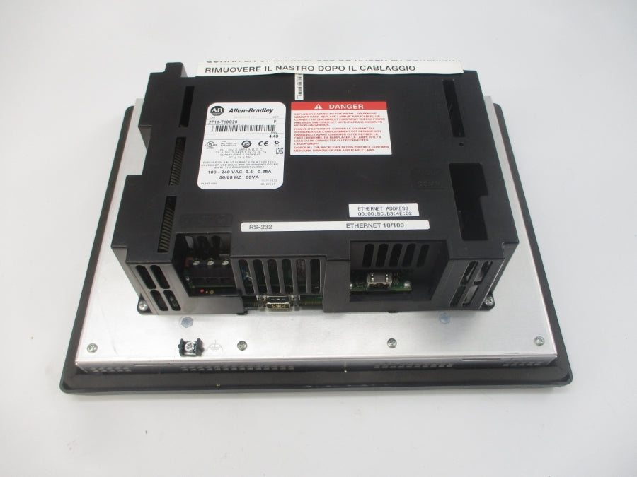 INDUSTRIAL SPARE PART 2711-T10C20 SER. F F/W 4.48 100-240VAC 0.4-0.25A NSNP