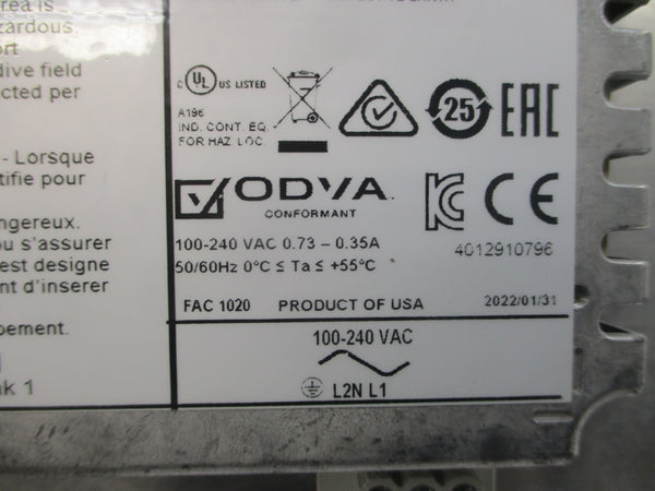 INDUSTRIAL SPARE PART 2711P-T10C22A9P SER. A 100-240VAC 0.73-0.35A NSNP