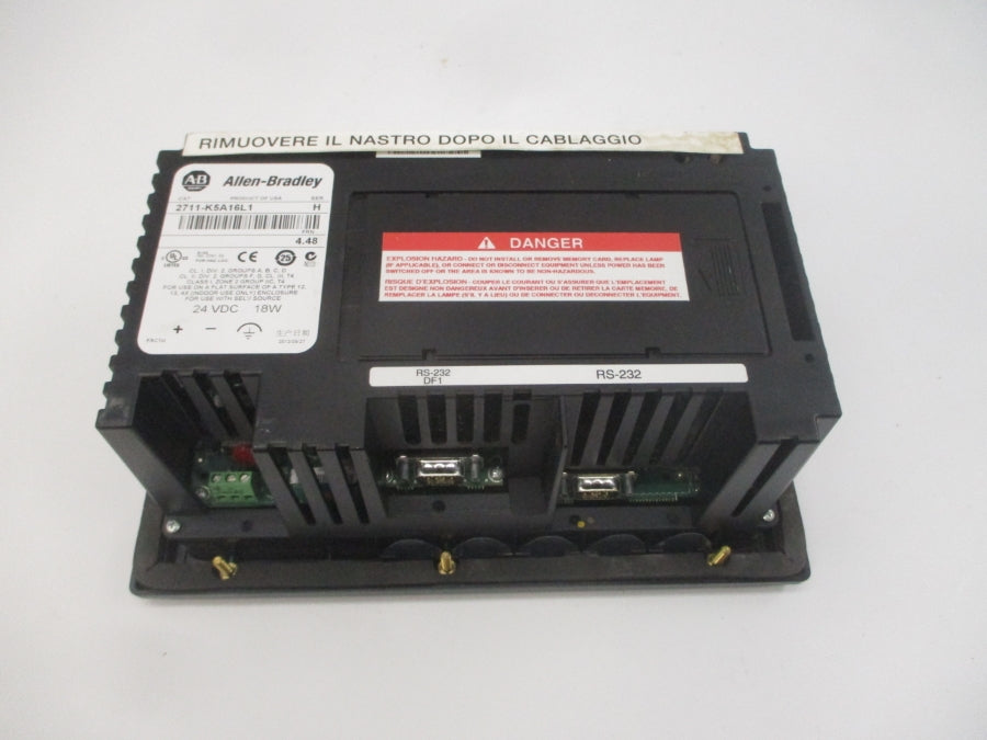 INDUSTRIAL SPARE PART 2711-K5A16L1 SER. H F/W 4.48 24VDC NSNP