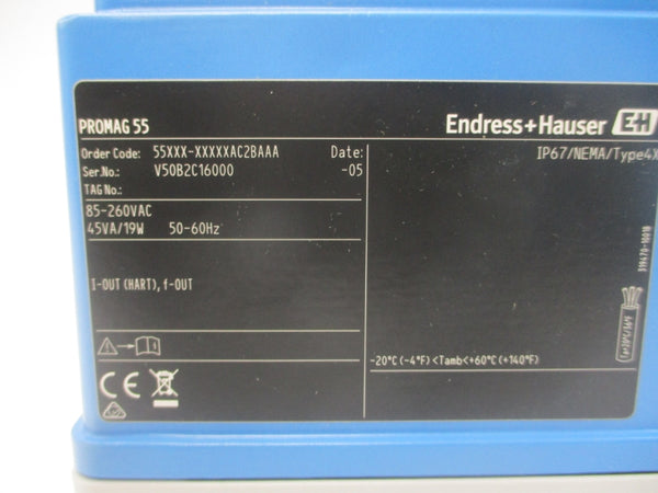 ENDRESS+HAUSER 55XXX-XXXXXAC2BAAA 85-260VAC NSNP