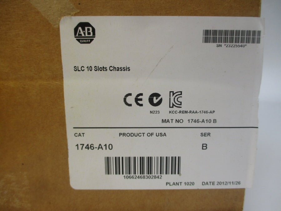 INDUSTRIAL SPARE PART 1746-A10 SER. B NSMP