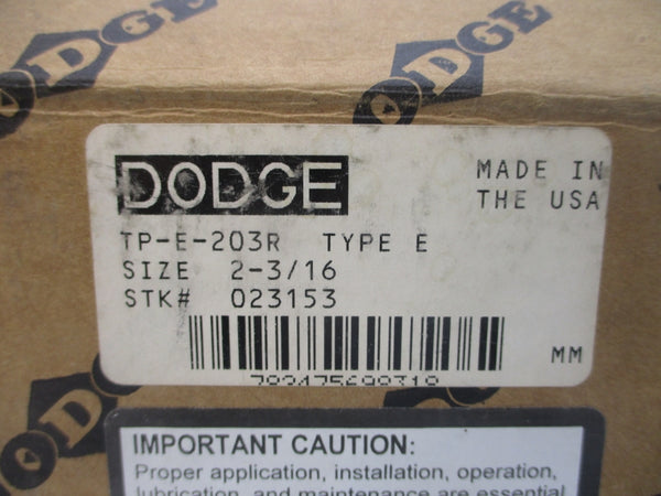 DODGE 023153 TP-E-203R 2-3/16" NSMP