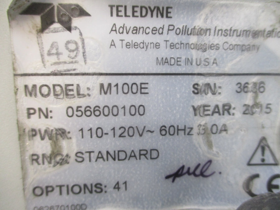 TELEDYNE M100E 056600100 110-120V 33.0A NSNP