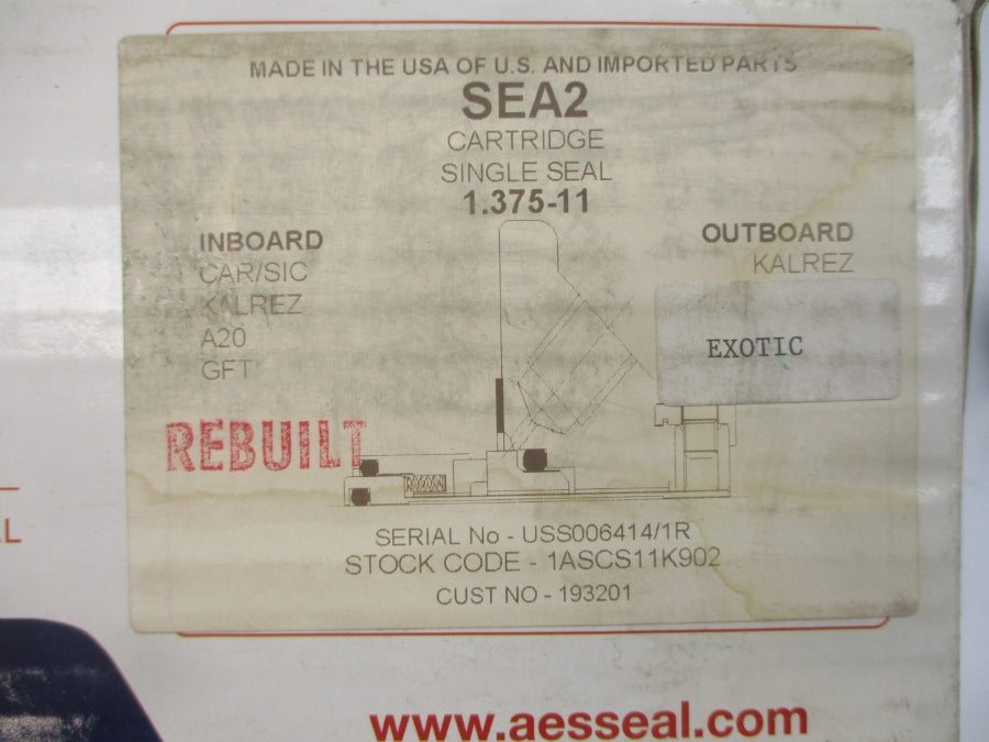 AES SEAL 1ACSC11K902 193201 1.375" REMAN