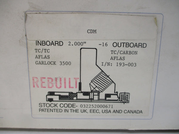 AES SEAL 032252000671 193-003 2.000" REMAN