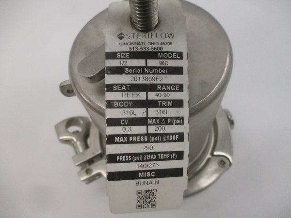 STERIFLOW 19159-147 96C 250PSI 1/2" NSNP