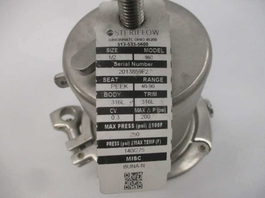 STERIFLOW 19159-147 96C 250PSI 1/2" NSNP