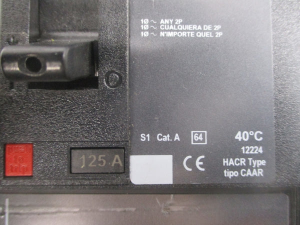 SQUARE D HJA36125 SER. 1 600V 125A NSNP