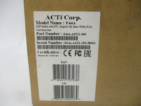 ACTI E44A E44A-A4V21-000 NSMP