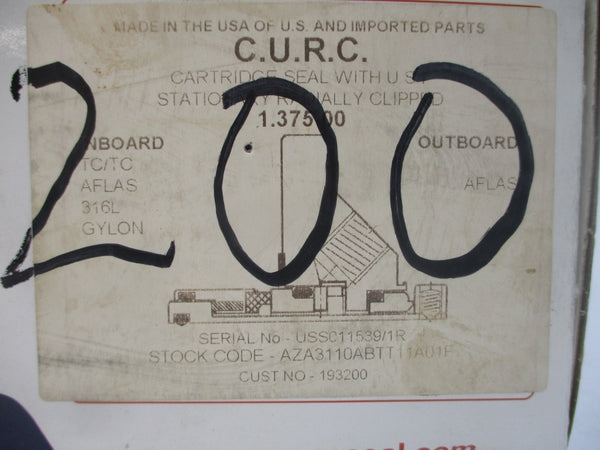 AES SEAL AZA3110ABTT11A01F 193200 1.375-00" REMAN