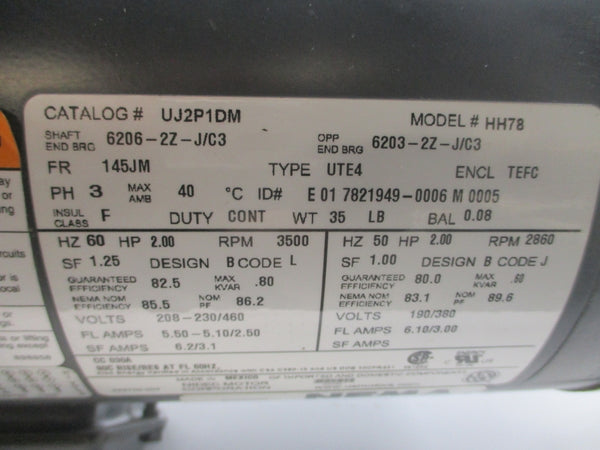 FLOWSERVE 3223249 VSMP-2000-1.5X1X5_1429510 460V 2.50A (AS PICTURED) NSNP