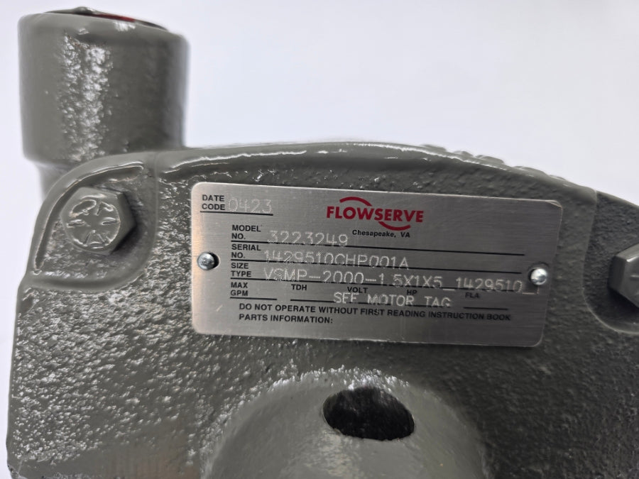 FLOWSERVE 3223249 VSMP-2000-1.5X1X5_1429510 460V 2.50A (AS PICTURED) NSNP