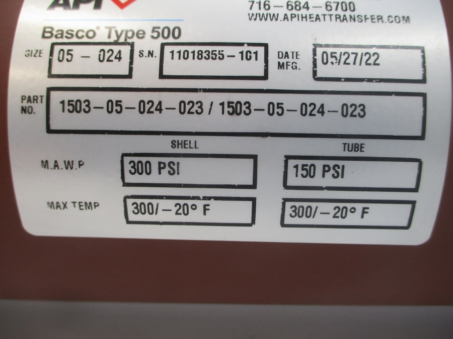 API 1503-05-024-023 150/300PSI 300/-20'F NSNP