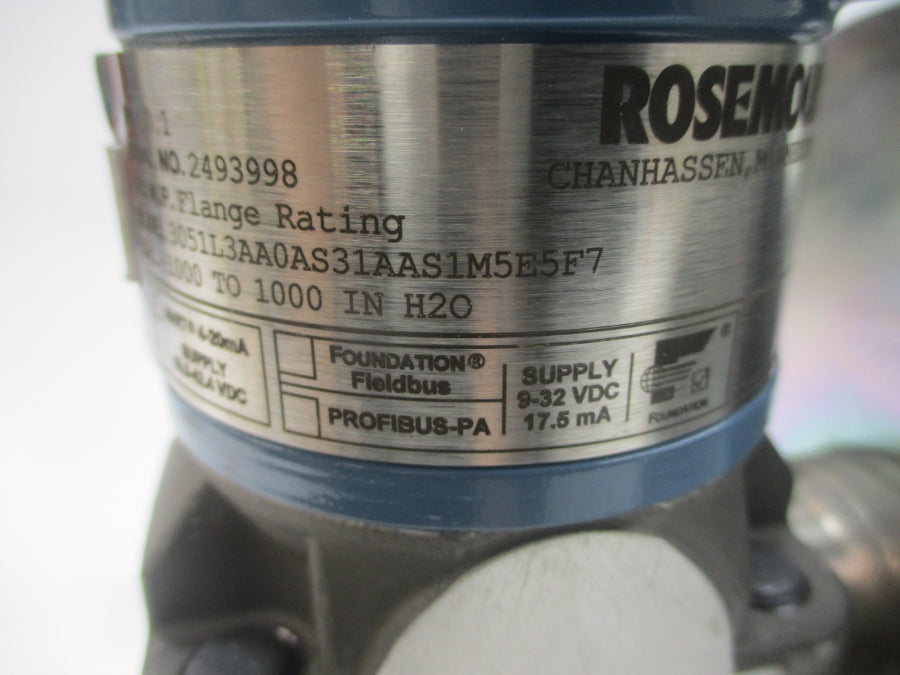 ROSEMOUNT 3051L3AA0AS31AAS1M5E5F7 10.5-42.4VDC NSNP