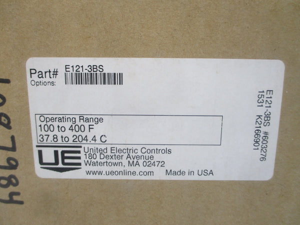 UNITED ELECTRIC CONTROLS E121-3BS NSFS