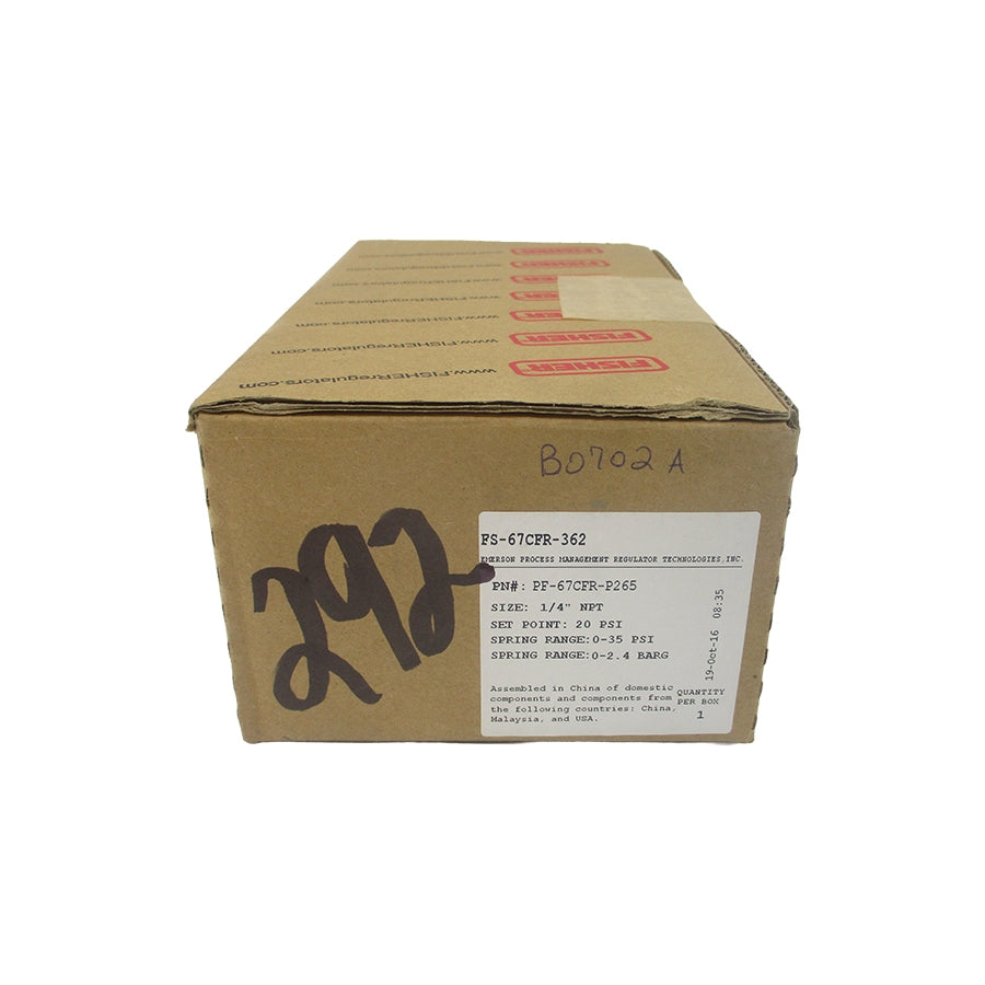 FISHER PF-67CFR-P265 FS-67CFR-362  0-35PSI 1/4" NSFS