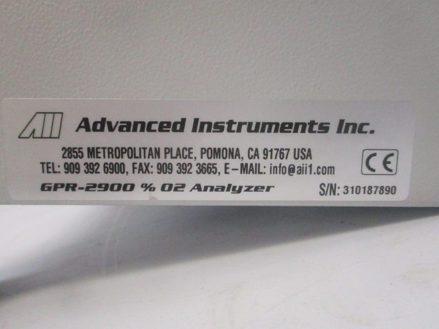 ADVANCED INSTRUMENTS GPR-2900 (AS PICTURED) NSNP
