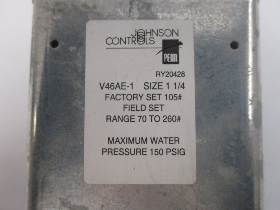 JOHNSON CONTROLS V46AE-1 70-260PSI 1-1/4" NSNP