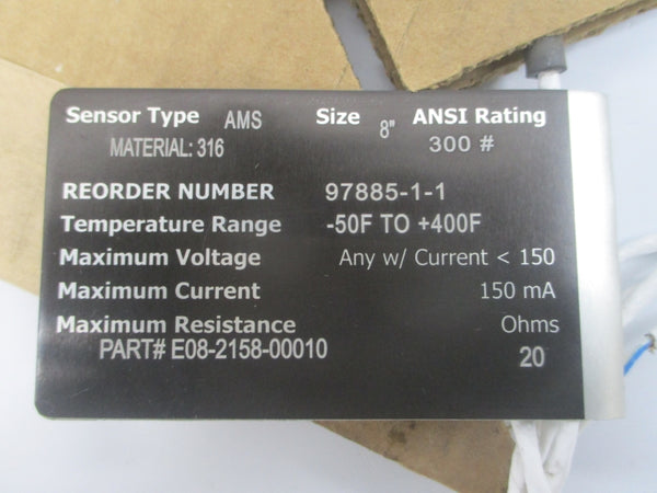 OSECO ELFAB E08-2158-00010 -50/+400'F 8" NSFS