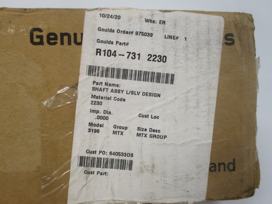 GOULDS PUMPS R104-7312230 NSMP
