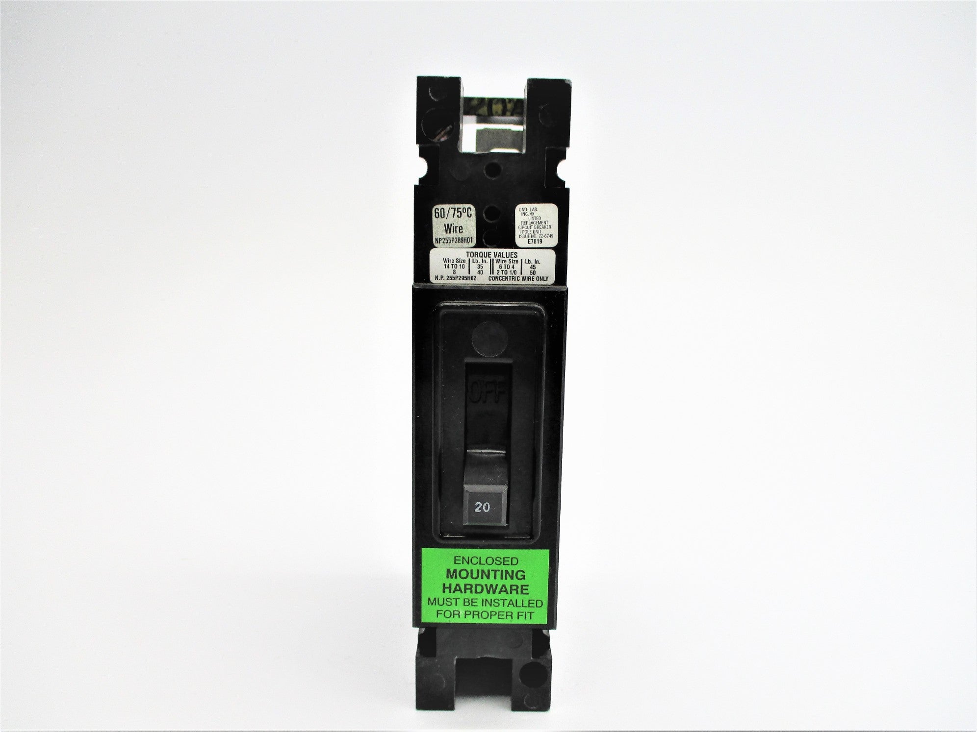 CUTLER HAMMER RE1020 20A 120VAC NSNP