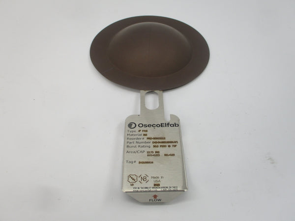 OSECO ELFAB D43-04-B8011B08AAF1 FAS 50.000PSI 72.00'F 4" NSMP