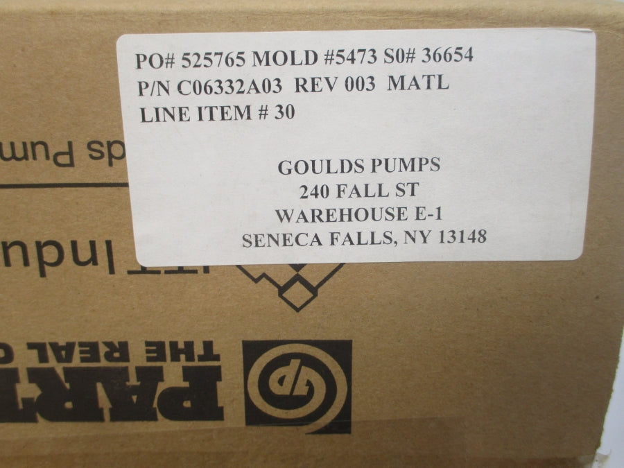 GOULDS PUMPS C06332A03 REV. 003 NSMP