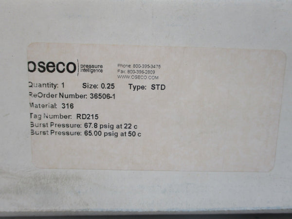 OSECO STD OPFTR+ 67.8/65.00PSI 22/50'C 8" NSMP