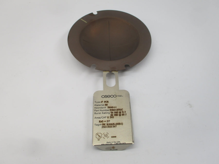 OSECO PCR04-15741-C PCR 724.00/500PSI 72.00/650'F 4" NSMP