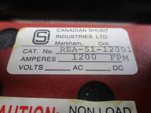 CANADIAN SHUNT INDUSTRIES REA-51-12001 78015-5R 1200A NSNP