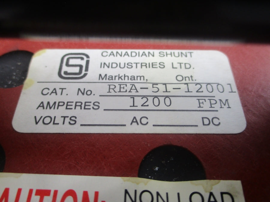 CANADIAN SHUNT INDUSTRIES REA-51-12001 78015-5R 1200A NSNP