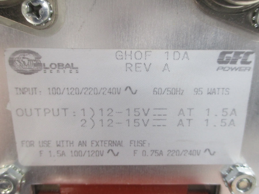 GFC POWER GHOF1DA 240V 1.5A REV. A NSNP