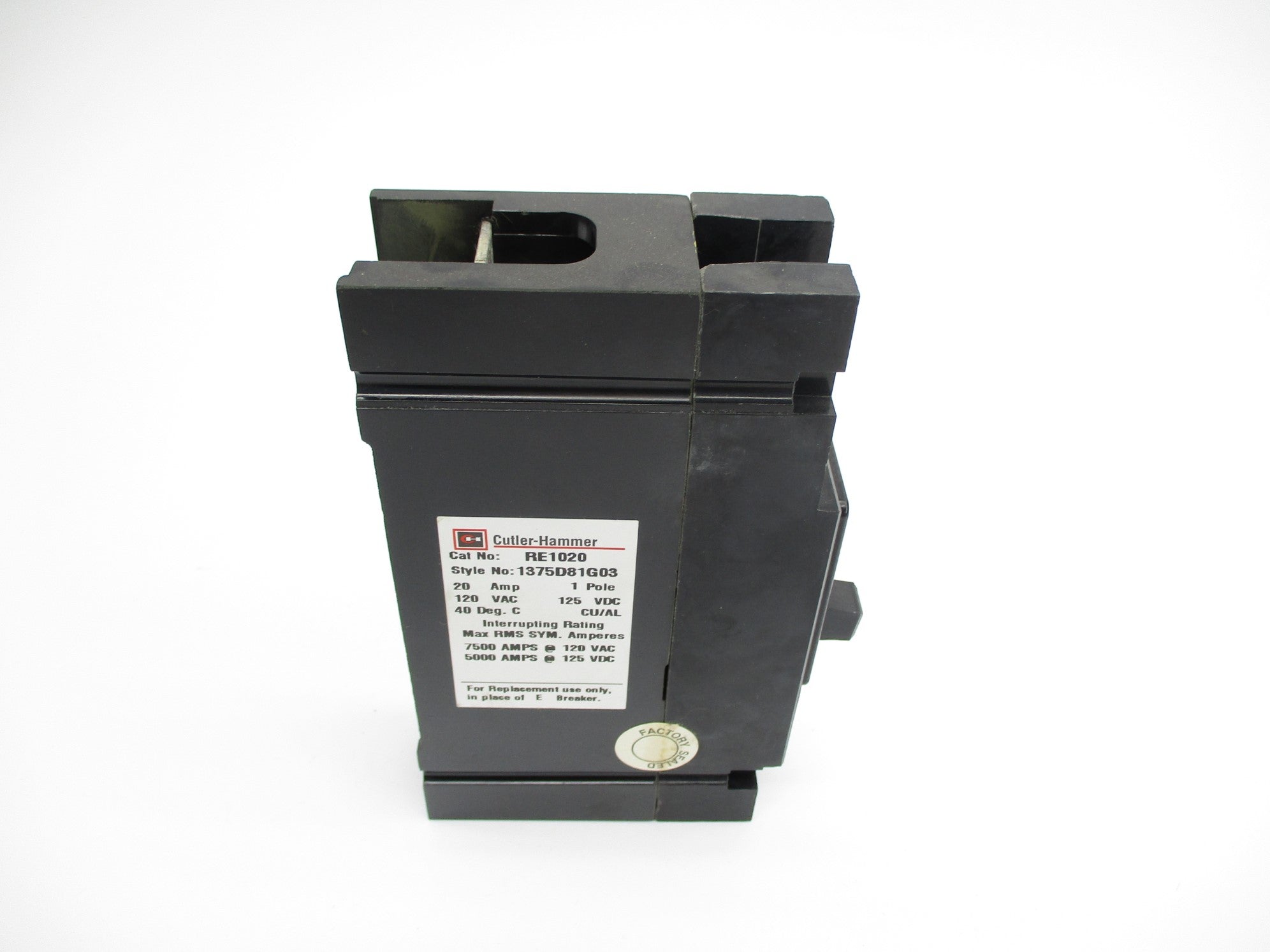 CUTLER HAMMER RE1020 20A 120VAC NSNP