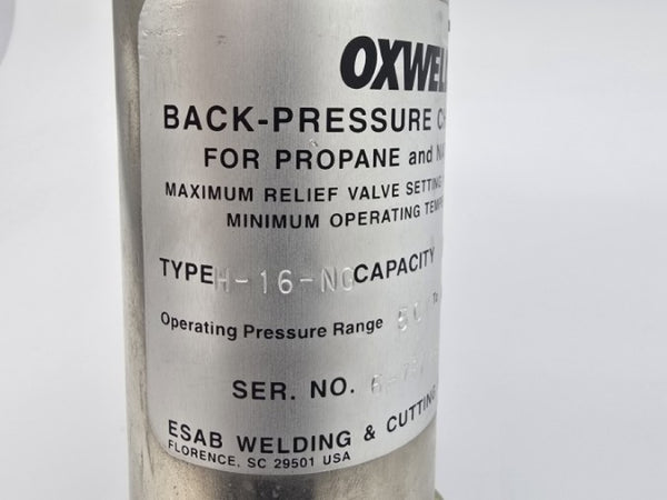 OXWELD H-16-NG 125PSI 3/4" NSNP