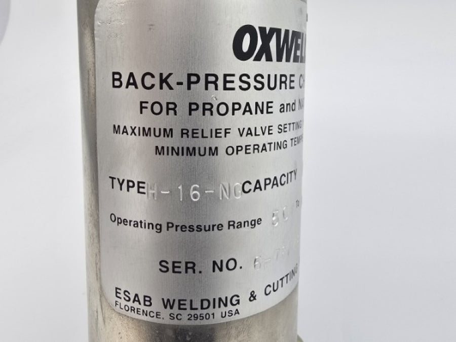 OXWELD H-16-NG 125PSI 3/4" NSNP