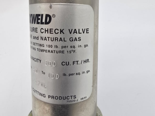 OXWELD H-16-NG 125PSI 3/4" NSNP