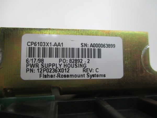 FISHER-ROSEMOUNT CP6103X1-AA1 12P0236X012 REV. C UNMP