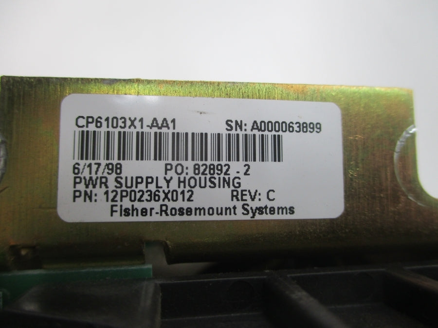 FISHER-ROSEMOUNT CP6103X1-AA1 12P0236X012 REV. C UNMP