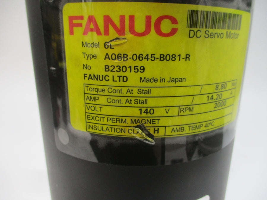 FANUC A06B-0645-B081-R 140VDC 14.20A UNMP
