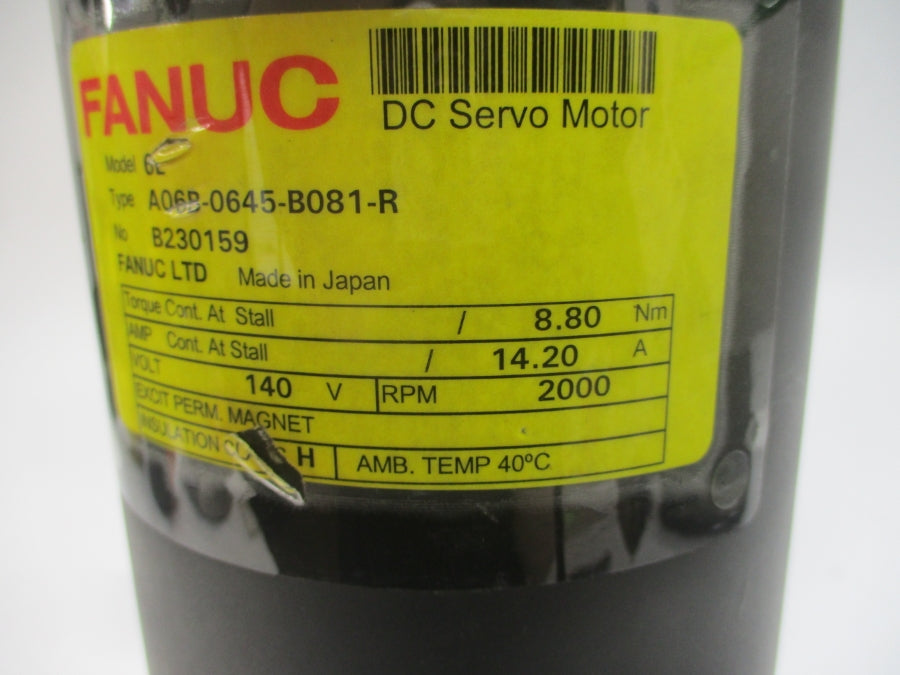 FANUC A06B-0645-B081-R 140VDC 14.20A UNMP