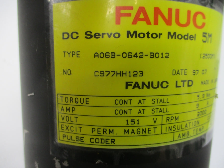 FANUC A06B-0642-B012 151VDC 9A UNMP