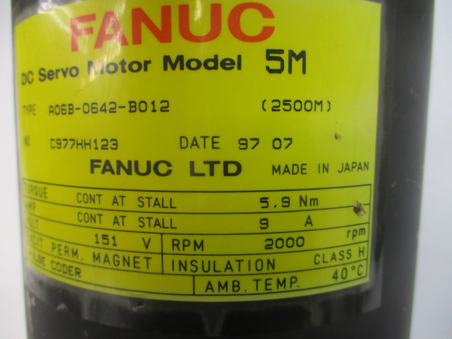 FANUC A06B-0642-B012 151VDC 9A UNMP