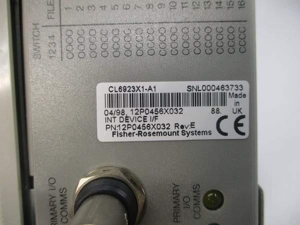 FISHER-ROSEMOUNT CL6923X1-A1 12P0456X032 21-29VDC REV. E UNMP
