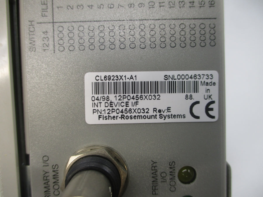 FISHER-ROSEMOUNT CL6923X1-A1 12P0456X032 21-29VDC REV. E UNMP