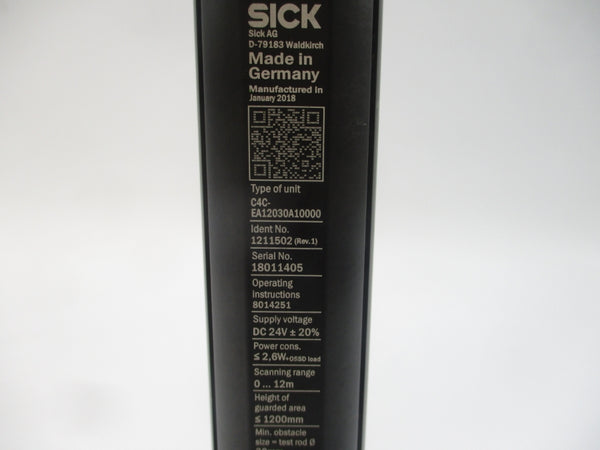 SICK C4C-EA12030A10000 1211502 24VDC REV. 1 NSNP